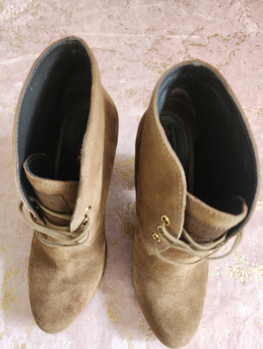 PRADA | Tan Suede Boots - Picture 5 of 15